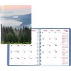 Brownline Mountain Monthly 2023 Planner - Monthly - 14 Month - December 2023 - January 2023 - Twin Wire - Nature's Hues - 8.9