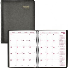 Brownline Monthly Planner - Julian Dates - Daily, Monthly - 14 Month - December 2022 - January 2024 - 1 Month Double Page Layout - 8 1/2