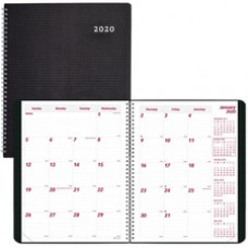 Brownline Monthly Planner - Julian Dates - Monthly - 14 Month - December 2023 - January 2025- 1 Month Single Page Layout - 11" x 8 1/2" Sheet Size - Twin Wire - Black - Poly - Non-refillable, 