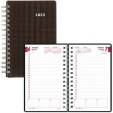 Brownline DuraFlex Daily Appointment Book / Monthly Planner - Julian Dates - Daily - 1 Year - January 2023 - December 2023 - 7:00 AM to 7:30 PM - Half-hourly - 1 Day Single Page Layout - 8