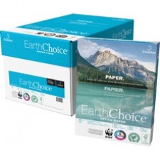 Domtar EarthChoice Office Paper - Letter - 8 1/2" x 11" - 20 lb Basis Weight - 5000 / Carton - White