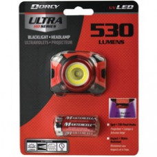 Dorcy Ultra HD 530 Lumen Headlamp - AAA - Black, Red