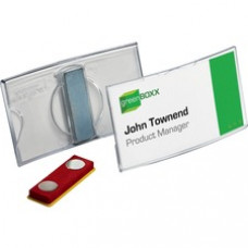 DURABLE® Deluxe Convex & Magnetic Name Badge - 1-9/16