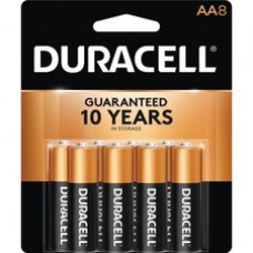 Duracell Coppertop Alkaline AA Battery - MN1500 - For Multipurpose - AA - Alkaline - 8 / Pack