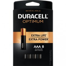 Duracell Optimum AAA Alkaline Batteries - AAA - 1.5 V DC - 8 / Pack