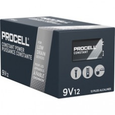 Duracell PROCELL Alkaline 9V Batteries - For Smoke Alarm, Radio, Security System, Transmitter, Microphone, Infusion Pump - 9V - 72 / Carton
