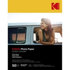 Kodak Inkjet Photo Paper - White - Letter - 8 1/2