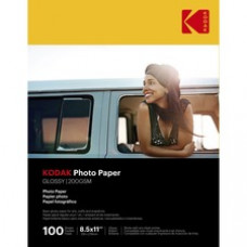 Kodak Inkjet Photo Paper - White - Letter - 8 1/2
