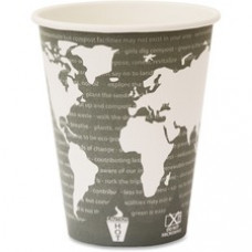 Eco-Products World Art Hot Beverage Cups - 12 fl oz - 1000 / Carton - Multi - Paper, Resin - Hot Drink
