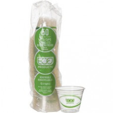 Eco-Products GreenStripe Cold Cups - 9 fl oz - 50 / Pack - Clear - Polylactic Acid (PLA) - Cold Drink