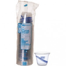 Eco-Products BlueStripe Cold Cups - 9 fl oz - 50 / Pack - Clear - Cold Drink - Recycled