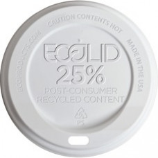 Eco-Products Evolution World Hot Cup Lids - Polystyrene - 1000 / Carton - White