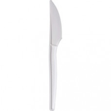 Eco-Products 7" Plant Starch Knives - 50/Pack - Plant Starch - Natural White