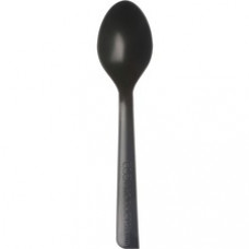 Eco-Products Recycled Polystyrene Spoons - 1000/Carton - Polystyrene - Black