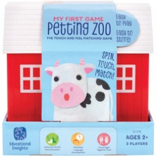 Educational Insights My First Game Petting Zoo - Theme/Subject: Animal - Skill Learning: Matching, Tactile Discrimination, Vocabulary, Language - 2-4 Year - Multi