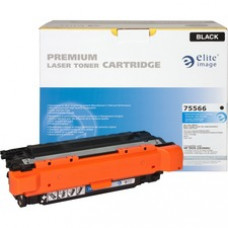 Elite Image Remanufactured Toner Cartridge - Alternative for HP 504X (CE250X) - Laser - 10500 Pages - Black - 1 Each