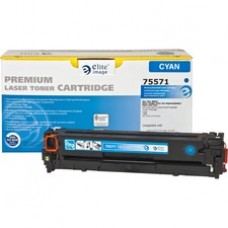 Elite Image Remanufactured Toner Cartridge - Alternative for HP 128A (CE321A) - Laser - 1300 Pages - Cyan - 1 Each