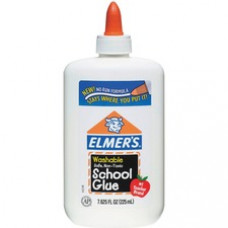 Elmer's Washable School Glue - 7.62 oz - Fabric - Washable - 1 Each - White