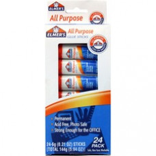 Elmer's All-Purpose Washable Glue Sticks - 0.21 oz - Non-toxic, Permanent, Washable - 24 / Pack - Clear