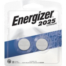 Energizer 2025 Lithium Coin Battery, 2 Pack - For Multipurpose - 3 V DC - Lithium (Li) - 2 / Pack