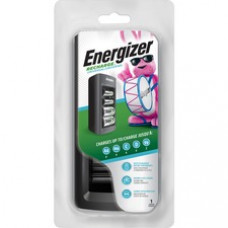 Energizer Family Size NiMH Battery Charger - 3 / Carton - 7 Hour ChargingAA, AAA, C, D, 9V