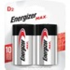 Energizer MAX Alkaline D Batteries, 2 Pack - For Multipurpose - D - 1.5 V DC - Alkaline - 2 / Pack