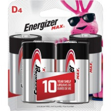 Energizer Max Alkaline D Batteries - For Multipurpose - D - Alkaline - 48 / Carton