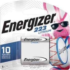 Energizer 223 e2 Lithium Photo 6-Volt Battery - For Multipurpose - CR223 - 6 V DC - Lithium (Li) - 24 / Carton