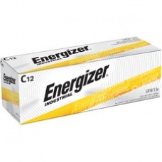 Energizer Industrial Alkaline C Batteries - For Multipurpose - C - 1.5 V DC - 8350 mAh - Alkaline - 12 / Box