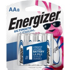Energizer Ultimate Lithium AA Batteries - For Mouse, LED Light, Laser Level, Stud Finder - AA - 96 / Carton