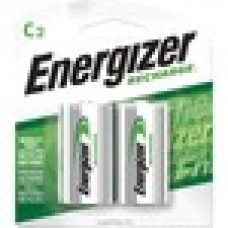 Energizer Recharge Universal Rechargeable C Batteries, 2 Pack - For General Purpose - Battery Rechargeable - C - 1.2 V DC - 2500 mAh - Nickel Metal Hydride (NiMH) - 2 / Pack