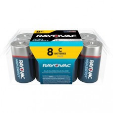 Rayovac High-Energy Alkaline C Batteries - For Drain Device, Toy, Flashlight - 8 / Pack