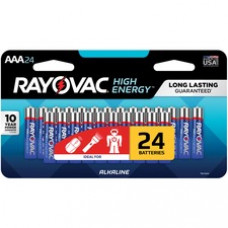 Rayovac Alkaline AAA Batteries - For Remote Control, Portable Electronics, Toy, Flashlight, Multipurpose - AAA - 24 / Pack