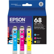 Epson DURABrite T068520-S Original Ink Cartridge - Inkjet - Cyan, Magenta, Yellow - 1 Each