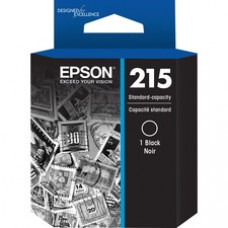 Epson 215 Ink Cartridge - Black - Inkjet - 215 Pages - 1 Each