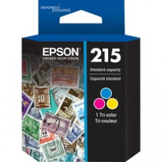 Epson 215 Ink Cartridge - Tri-color - Inkjet - 215 Pages - 1 Each