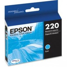 Epson DURABrite Ultra 220 Ink Cartridge - Cyan - Inkjet - Standard Yield - 165 Pages - 1 Each