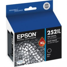 Epson DURABrite Ultra 252XL Original High Yield Inkjet Ink Cartridge - Black - 1 Each - Inkjet - High Yield - 1 Each