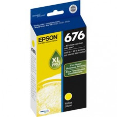 Epson DURABrite Ultra 676XL Ink Cartridge - Yellow - Inkjet - 1200 Pages - 1 Each