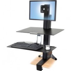 Ergotron Workfit-S, Single Ld With Worksurface+ - Up to 24