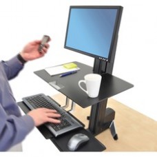 Ergotron WorkFit-S Single HD with Worksurface+ - Up to 30