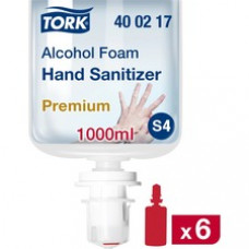 TORK Sanitizing Foam Refill - Tork Alcohol Foam Hand Sanitizer S4, Helps Kill Common Germs, 6 x 1L, 400217