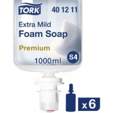 Tork Extra Mild Foam Soap - 401211 - for S4 Dispenser Systems, 1 x 33.815 fl oz - Tork Extra Mild Foam Soap - 401211 - Soap for S4 Dispenser Systems - Premium Quality, Fragrance- and Dye-free 1 x 33.815 fl oz
