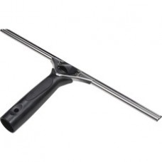Ettore Pro Squeegee - Rubber Blade - Ergonomic Handle, Changeable Blade, Non-slip Grip, Streak-free - Black, Silver
