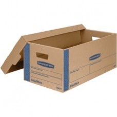 Bankers Box SmoothMove™ Prime Lift-off Lid Small Moving Boxes - Internal Dimensions: 12" Width x 24" Depth x 10" Height - External Dimensions: 12.9" Width x 25.4" Depth x 10.3" Height - Media Size Supported: 