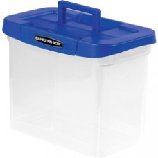 Bankers Box® Heavy Duty Portable Plastic File Box - Internal Dimensions: 11.75