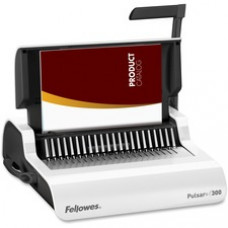 Fellowes Pulsar™+ 300 Comb Binding Machine w/Starter Kit - CombBind - 300 Sheet(s) Bind - 20 Punch - Letter - 5.1