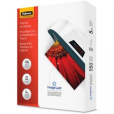 Fellowes Thermal Laminating Pouches - ImageLast™, Jam Free, Letter, 5mil, 150 pack - Sheet Size Supported: Letter - Laminating Pouch/Sheet Size: 9" Width x 11.50" Length x 5 mil Thickness - Type G - Glossy - for 