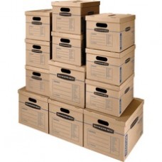 Fellowes SmoothMove™ Classic Kit, Sml/Med Boxes, 12pk - Kraft - Recycled - 12 / Carton