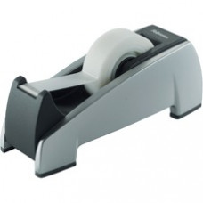 Fellowes Office Suites™ Tape Dispenser - Holds Total 1 Tape(s) - Refillable - Weighted Base - Plastic - Black, Silver